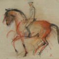 Skizze Pferde Dressur