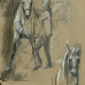 Skizze Pferde Dressur