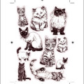 Katzen Sticker Herma
