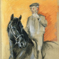 Pferde Illustration, Racinet reitet