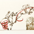 Pferdeillustration gezeichnet