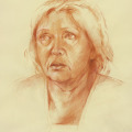 Portrait zeichnung Kreide