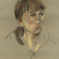 Portraitstudie Kreide