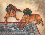 Hundeportrait malen lassen, Schweisshunde